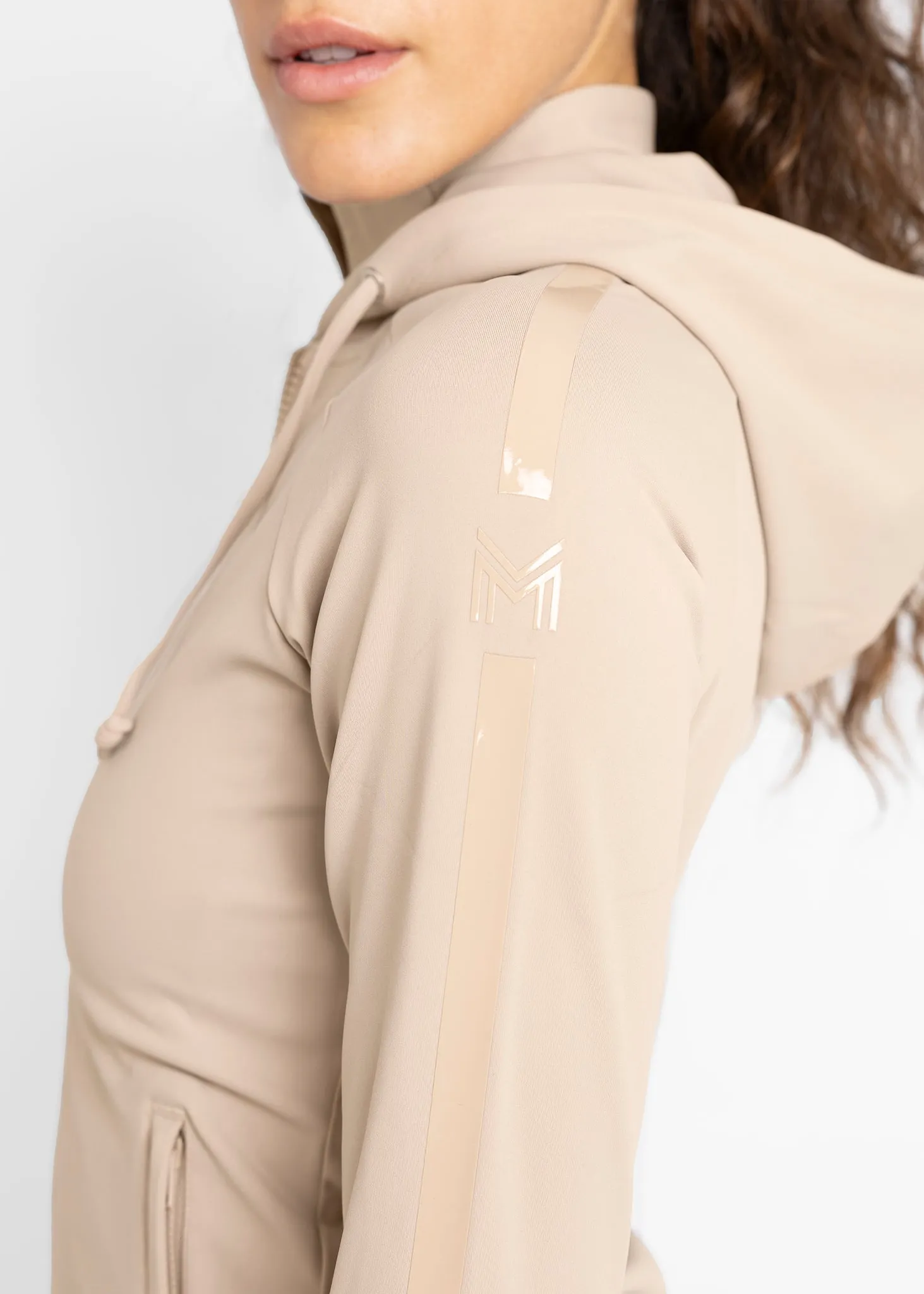 Reflection Zip Hoodie (Beige)