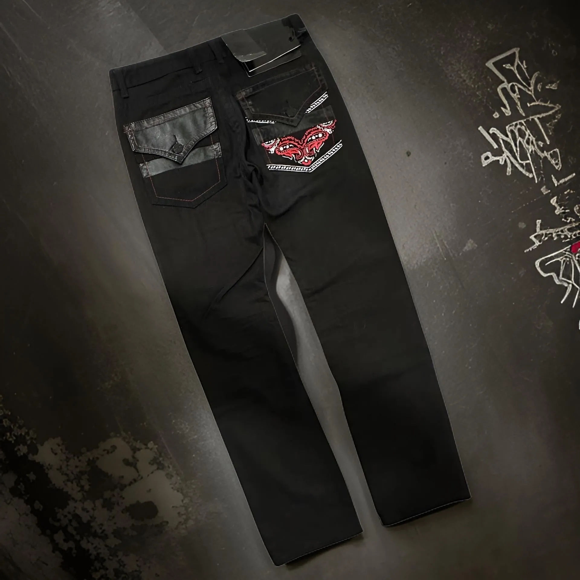 *REFLEX* DENIM JEANS (RED BANDANA POCKET) FOR MEN