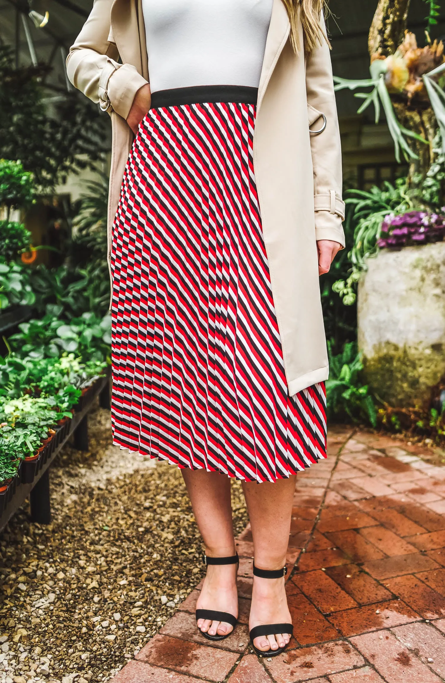 Sacred Pleated Midi Skirt FINAL SALE