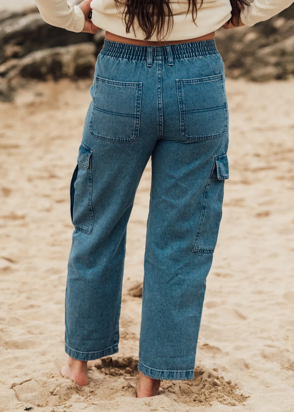 Sidewalk Denim Cargo Jeans