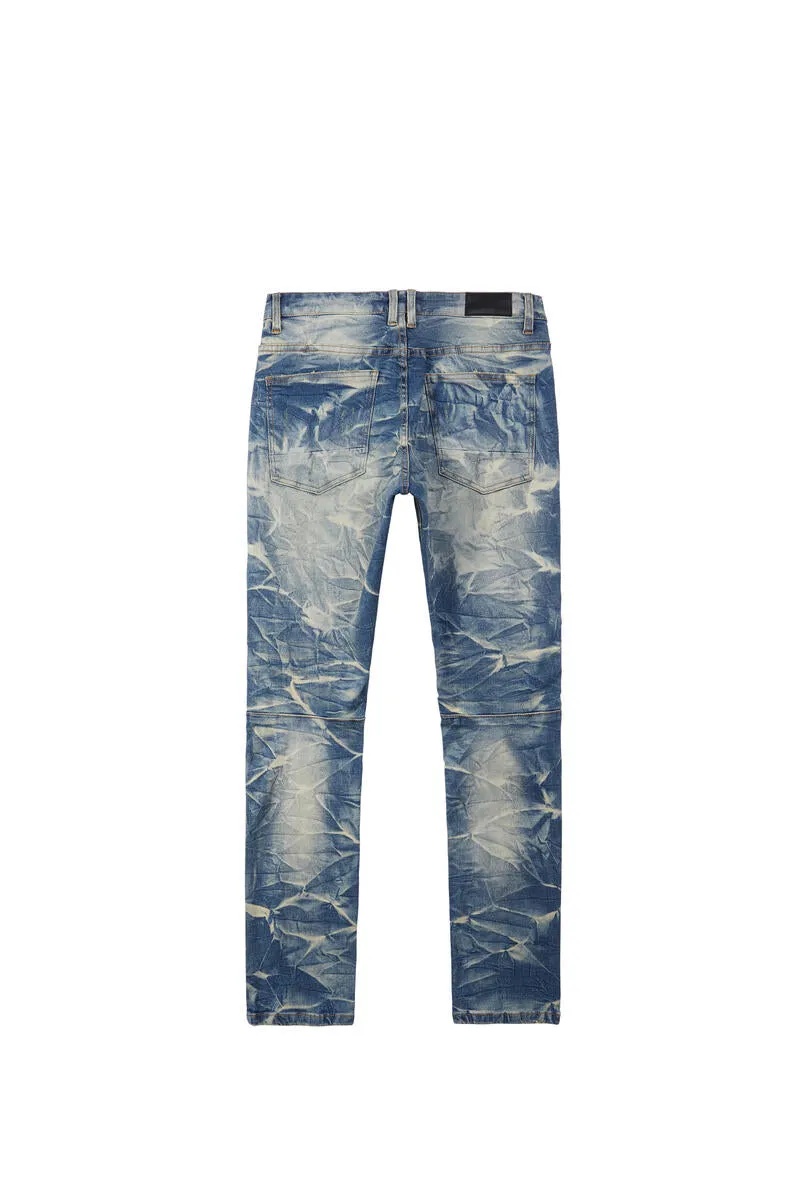 Smoke Rise Men's Lightning Effect Jeans