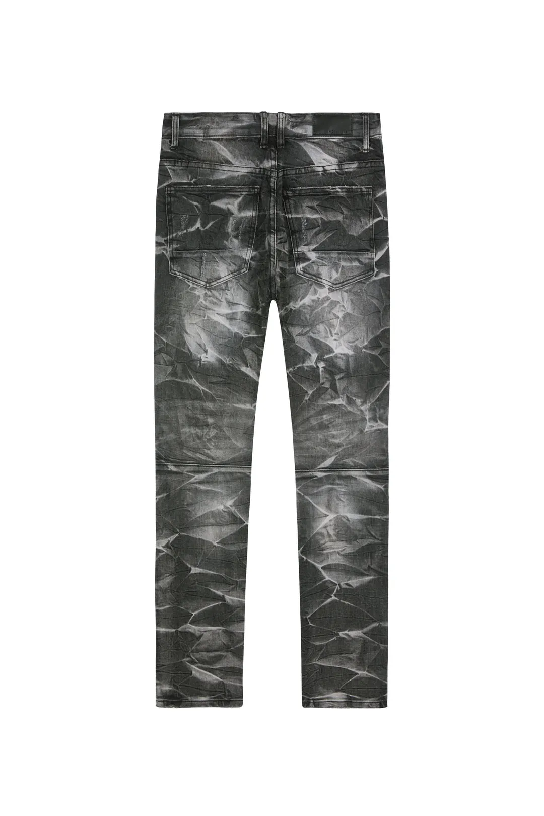 Smoke Rise Men's Lightning Effect Jeans