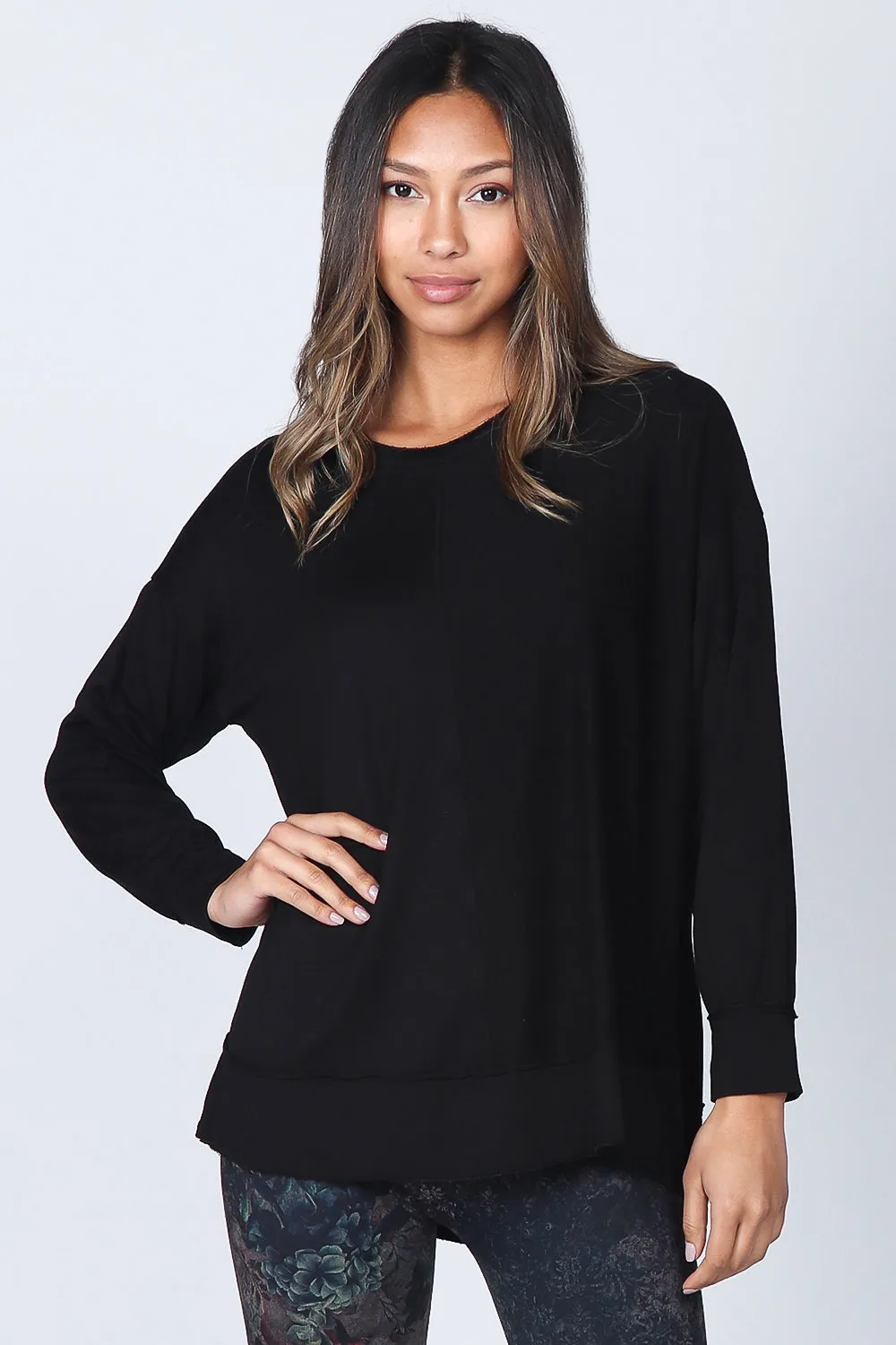 Split Paneled Pullover