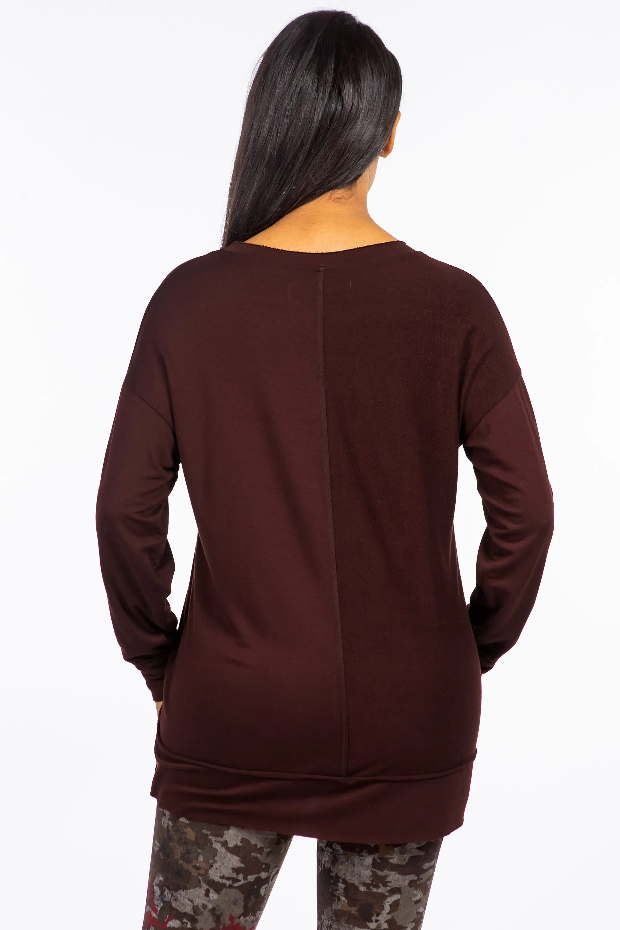 Split Paneled Pullover