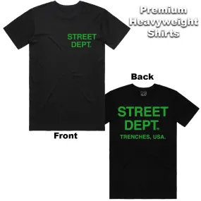 STREET DEPARTMENT T-SHIRT BLACK / GREEN