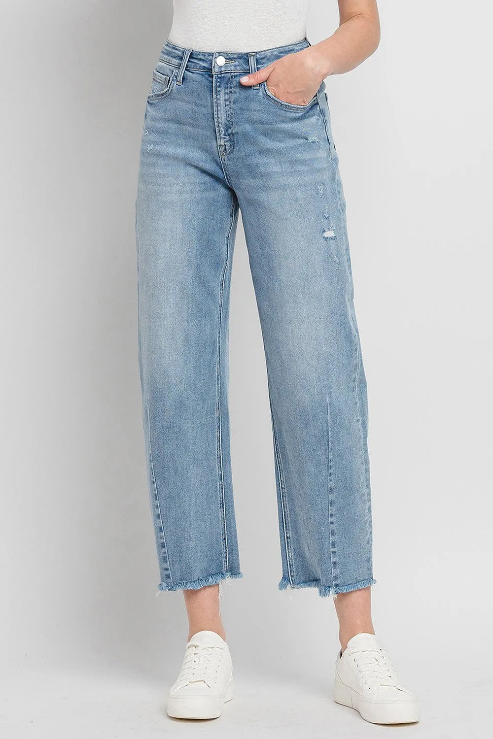 SUPER HIGH RISE BARREL JEANS