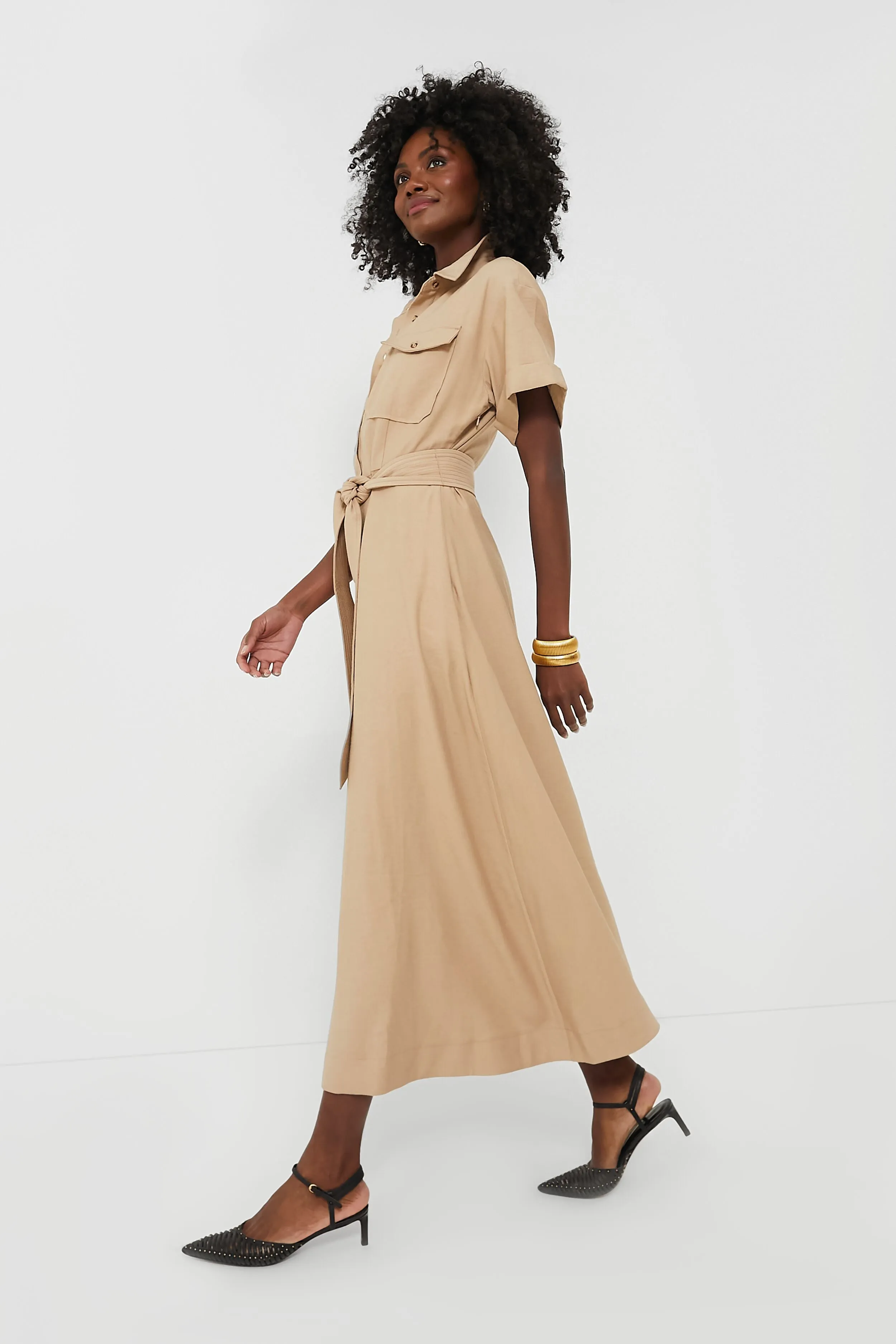 Tan Lucienne Maxi Dress