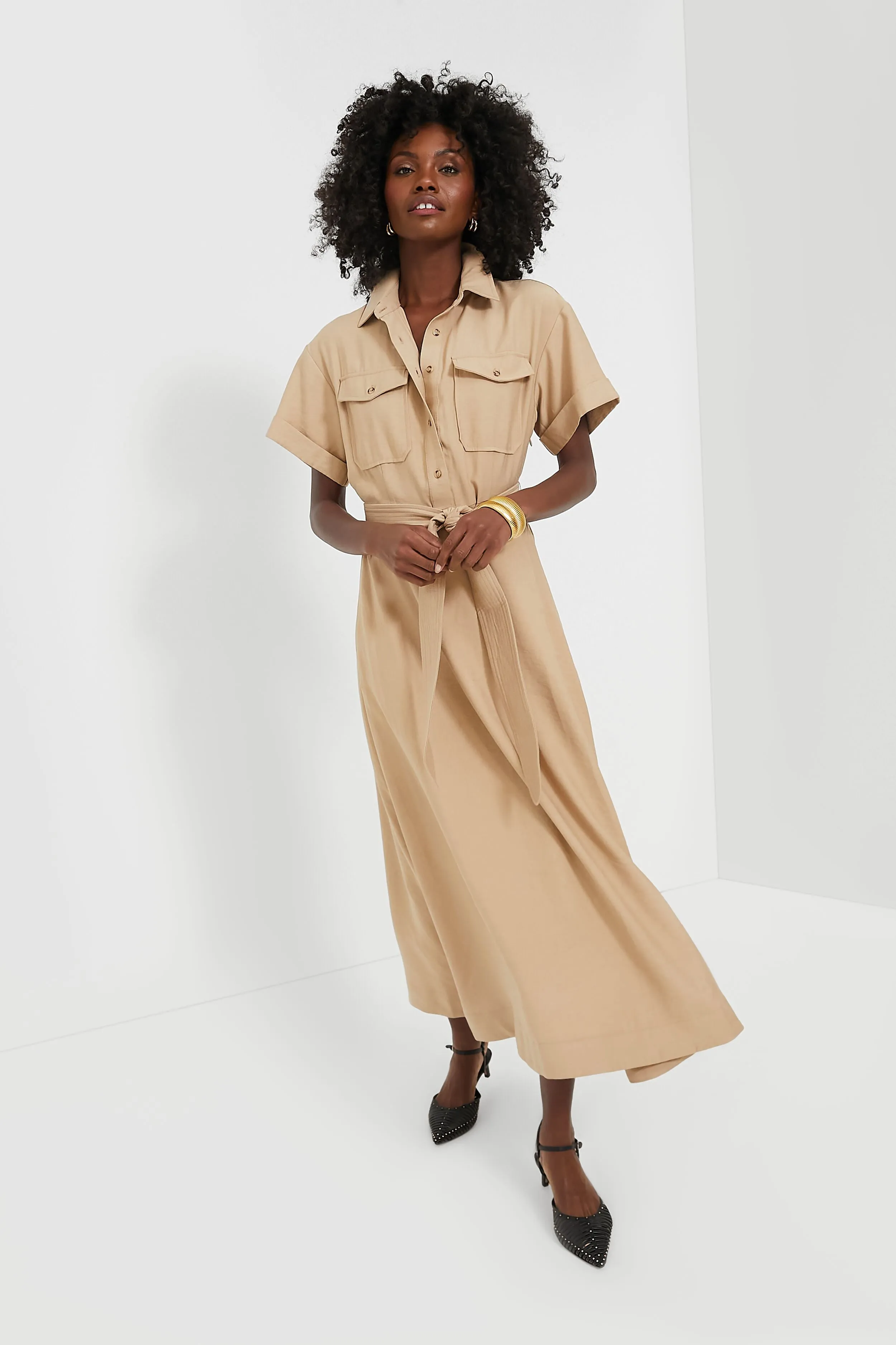 Tan Lucienne Maxi Dress