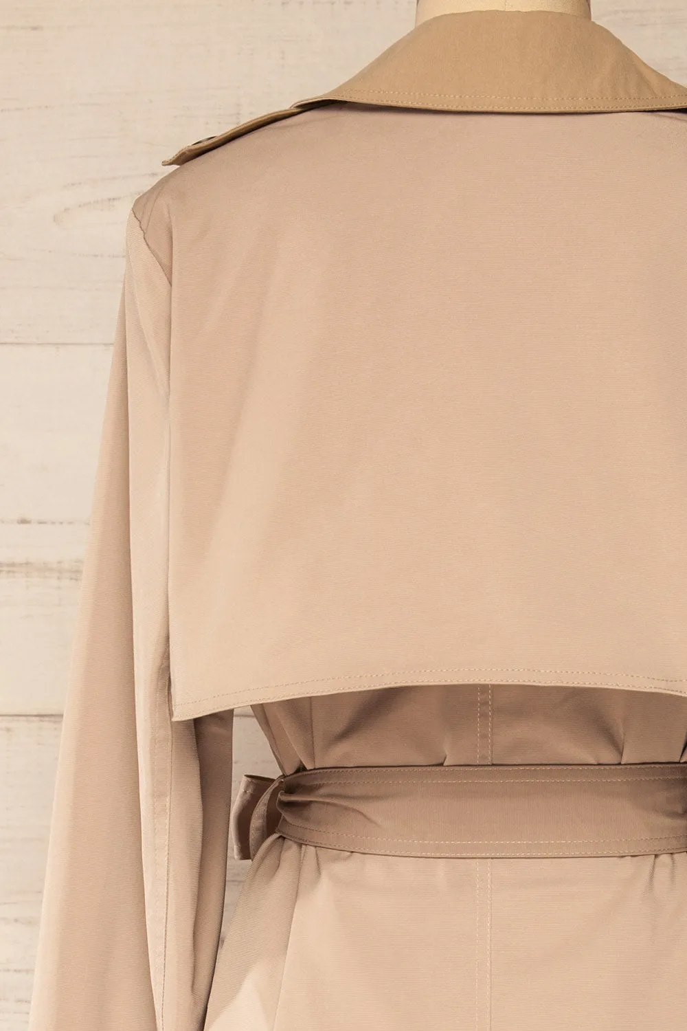 Truman | Beige Double Breasted Trench Coat