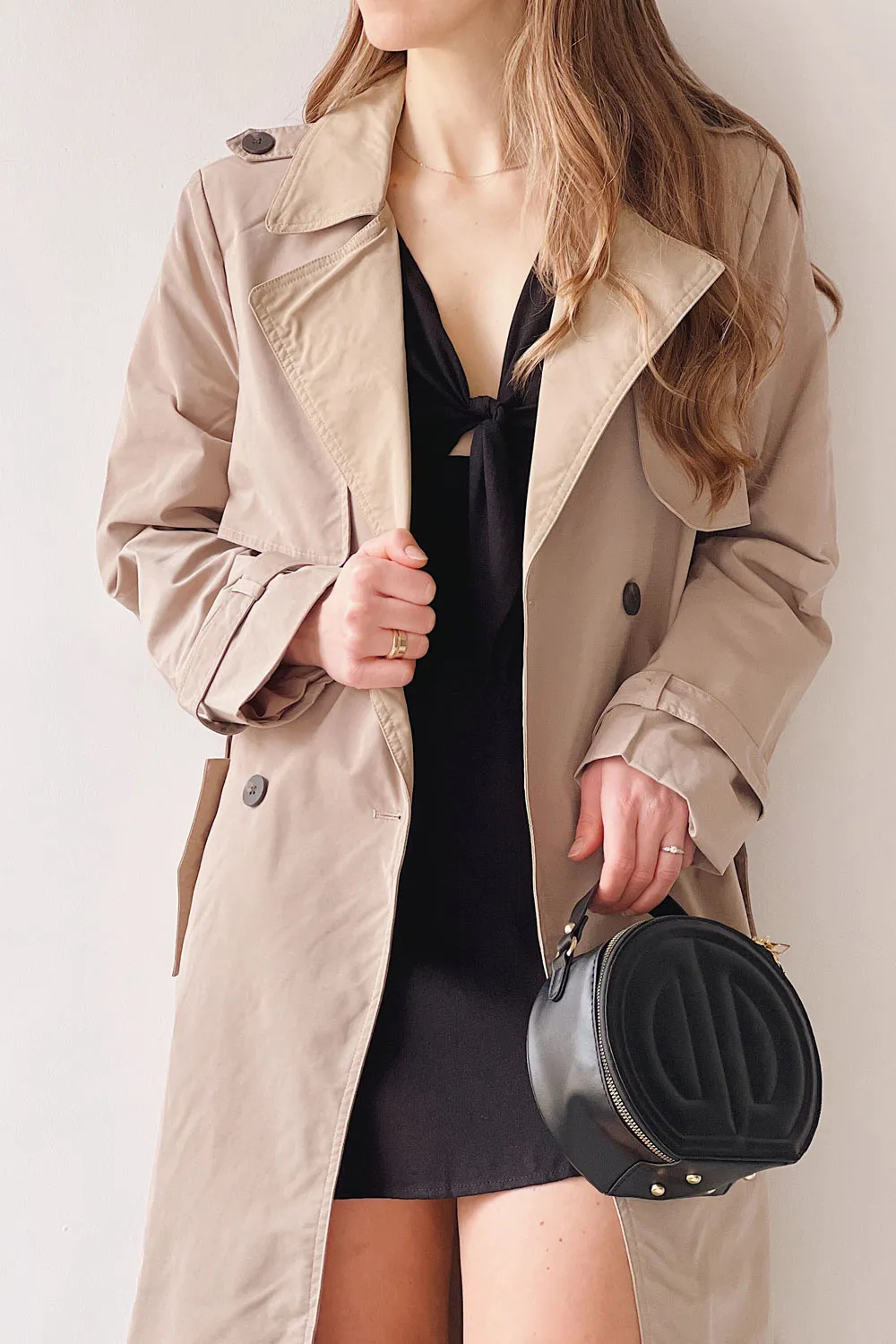 Truman | Beige Double Breasted Trench Coat