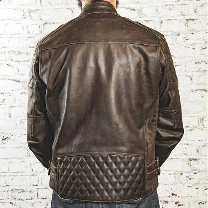 Veste moto cuir KINGPIN CE AA | Age of Glory