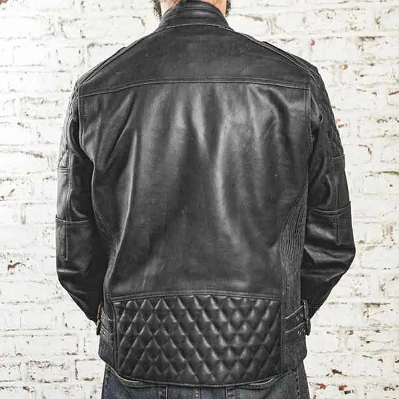 Veste moto cuir KINGPIN CE AA | Age of Glory