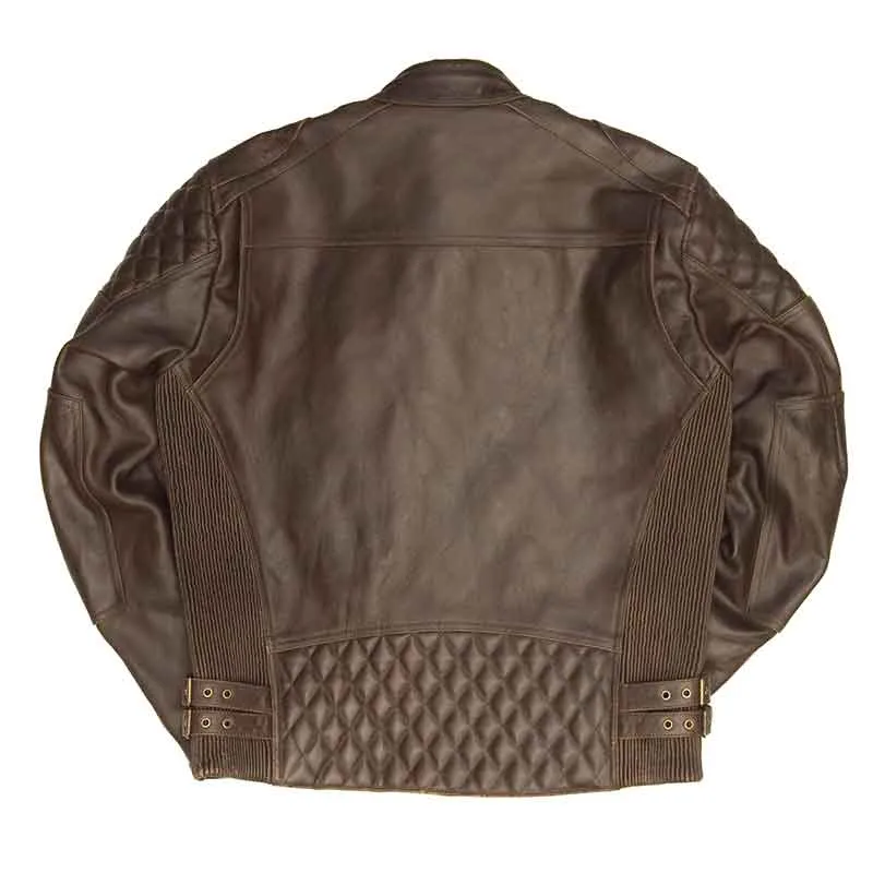 Veste moto cuir KINGPIN CE AA | Age of Glory