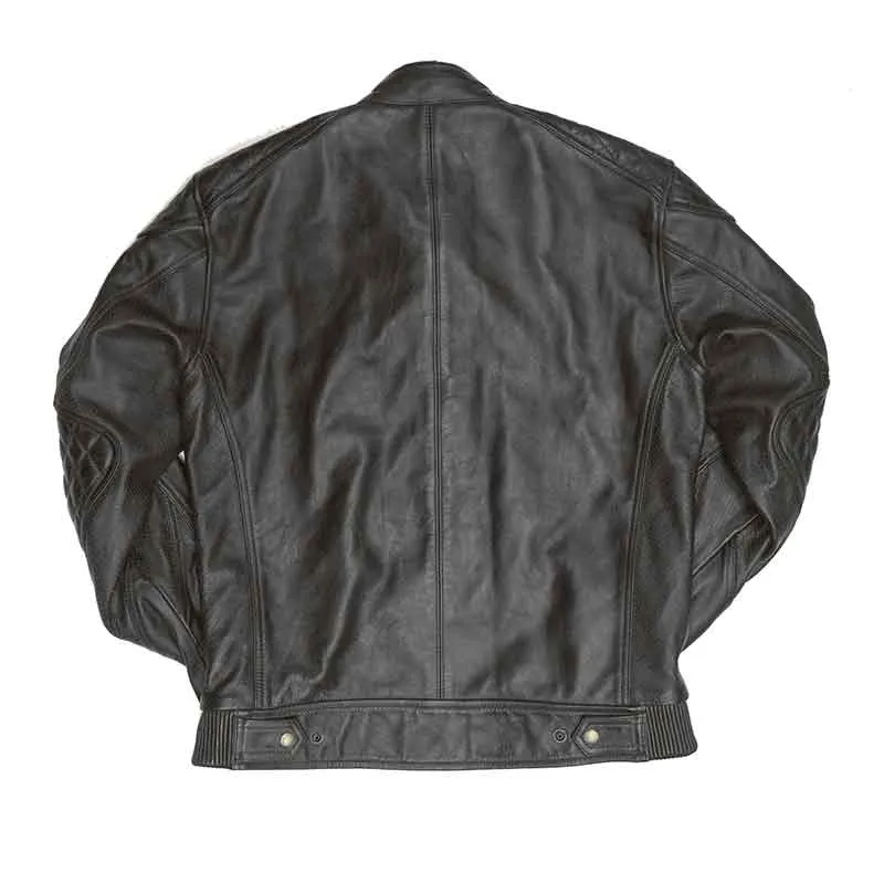 Veste moto cuir WAXED ROGUE CE AA | Age of Glory