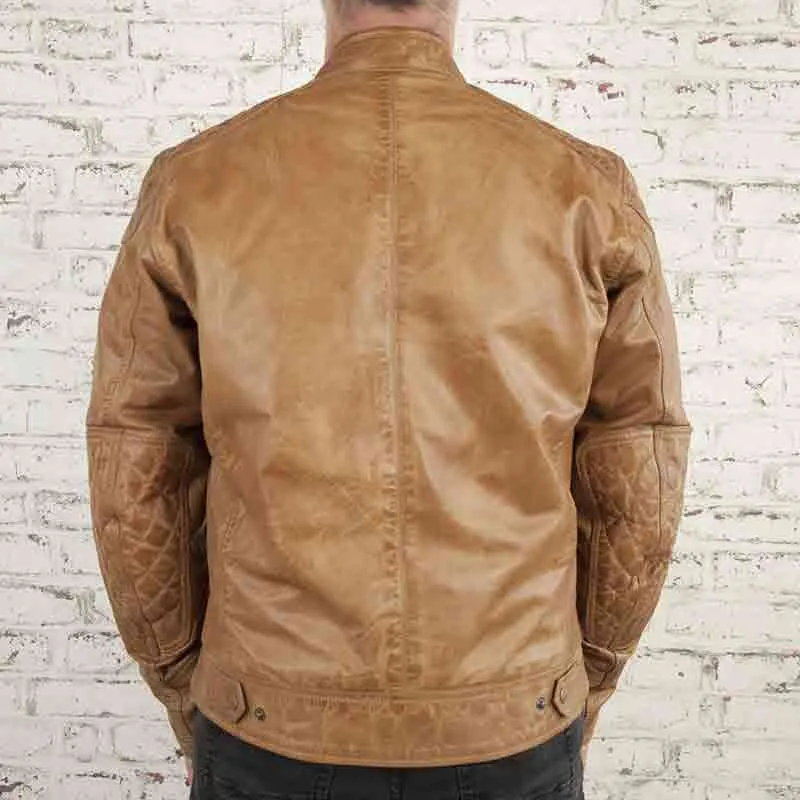 Veste moto cuir WAXED ROGUE CE AA | Age of Glory