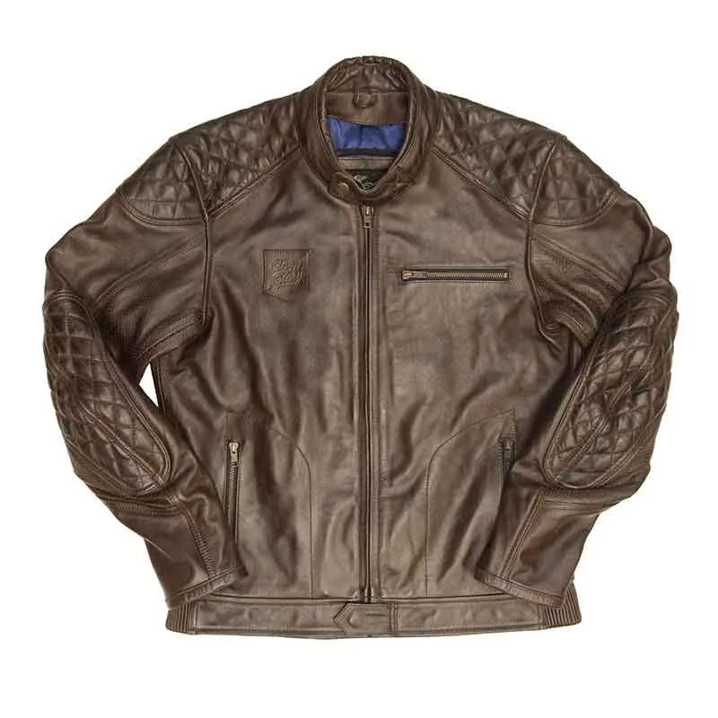 Veste moto cuir WAXED ROGUE CE AA | Age of Glory