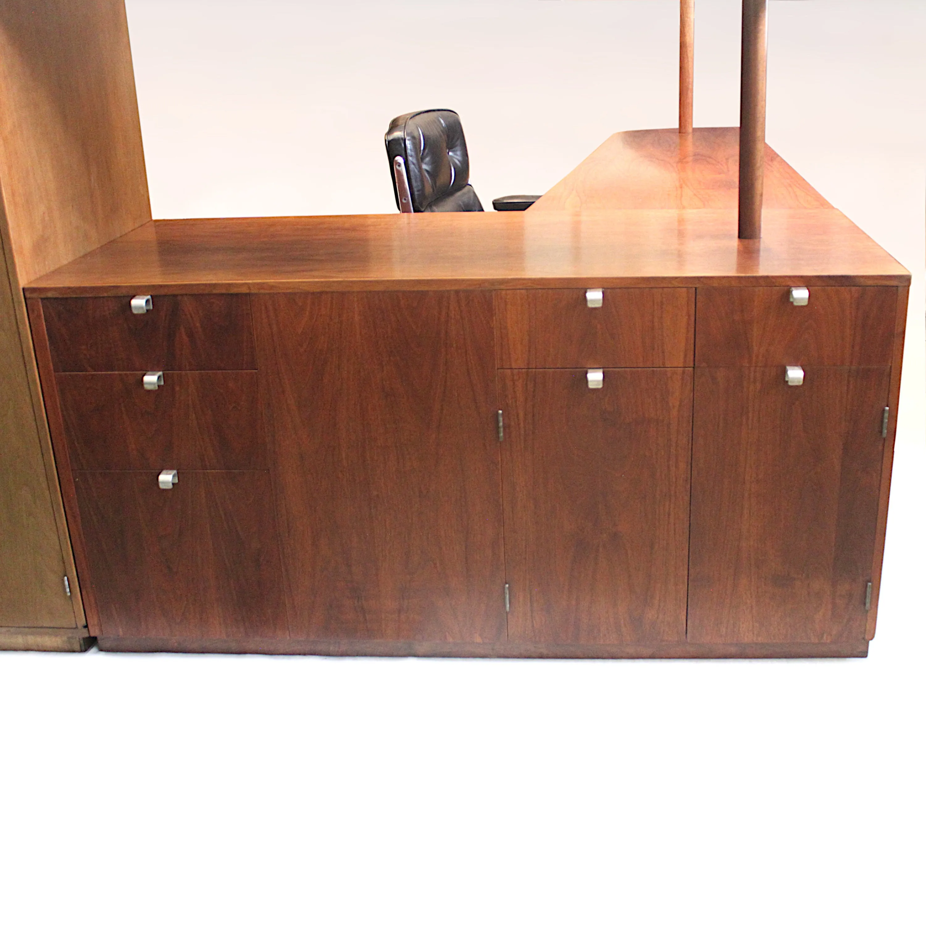 Vintage 1949 Mid-Century Modern Custom L-Shaped Office Desk by George Nelson