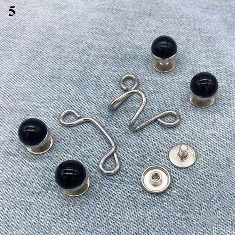 Waist Adjustment Metal Jeans Buttons