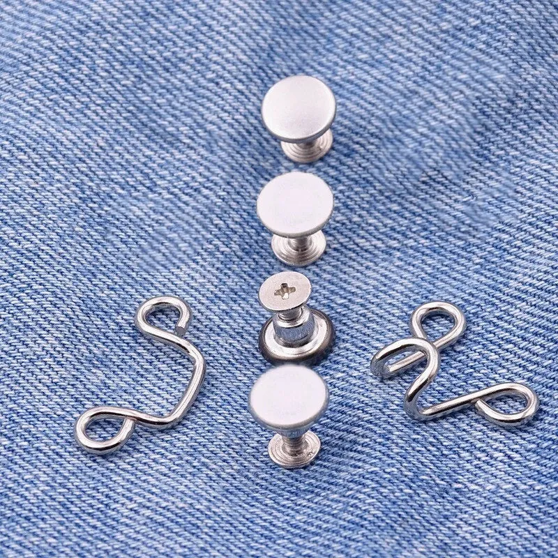 Waist Adjustment Metal Jeans Buttons