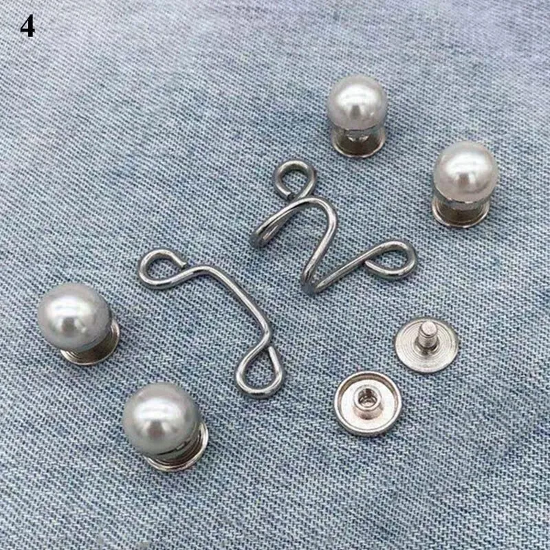 Waist Adjustment Metal Jeans Buttons