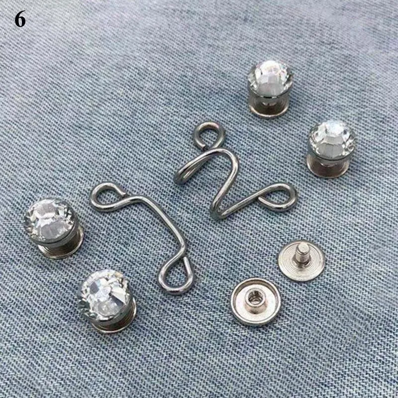 Waist Adjustment Metal Jeans Buttons