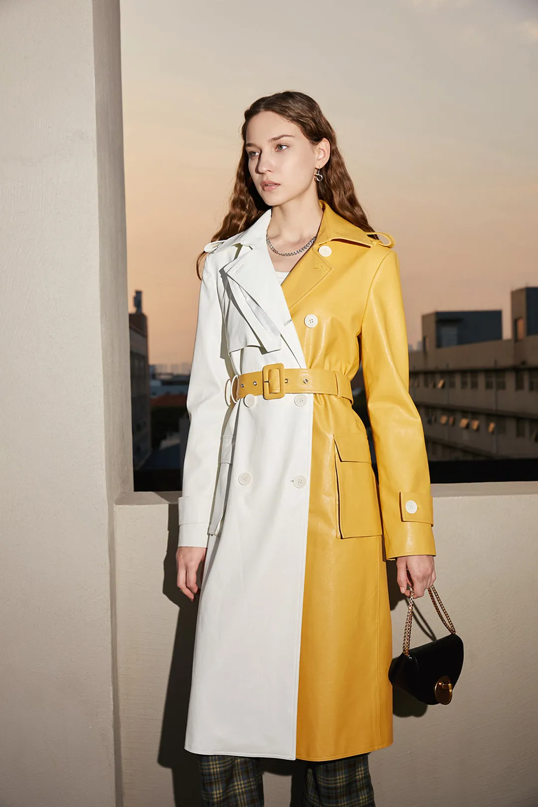 Waist trench coat | Long trench coat | Commuter trench coat