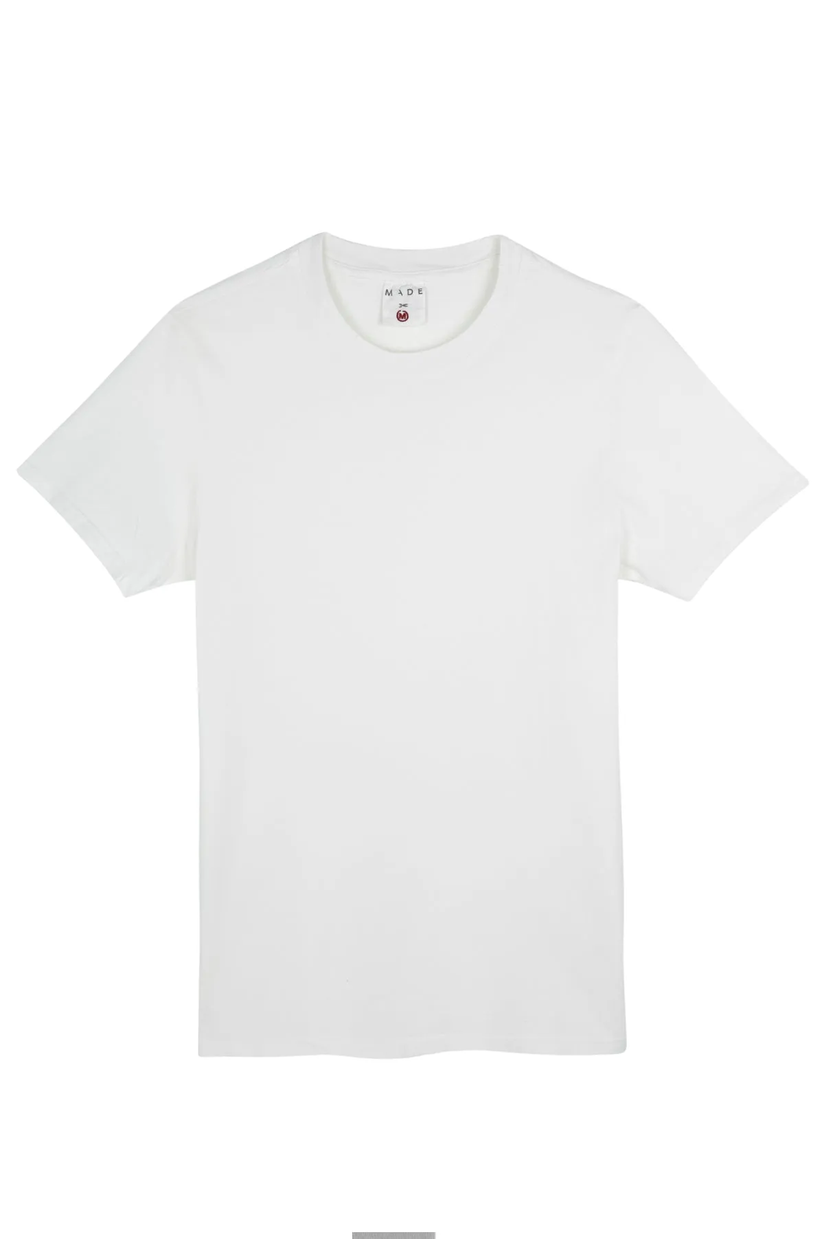 White  Men's Crew Tee