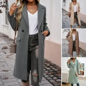 Winter Classy Lapel Trench Coat for women