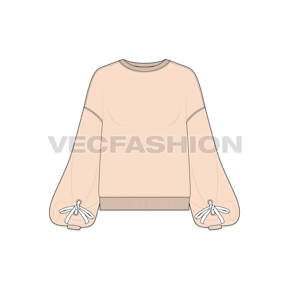 Women Baggy Pullover Sweater Vector Set