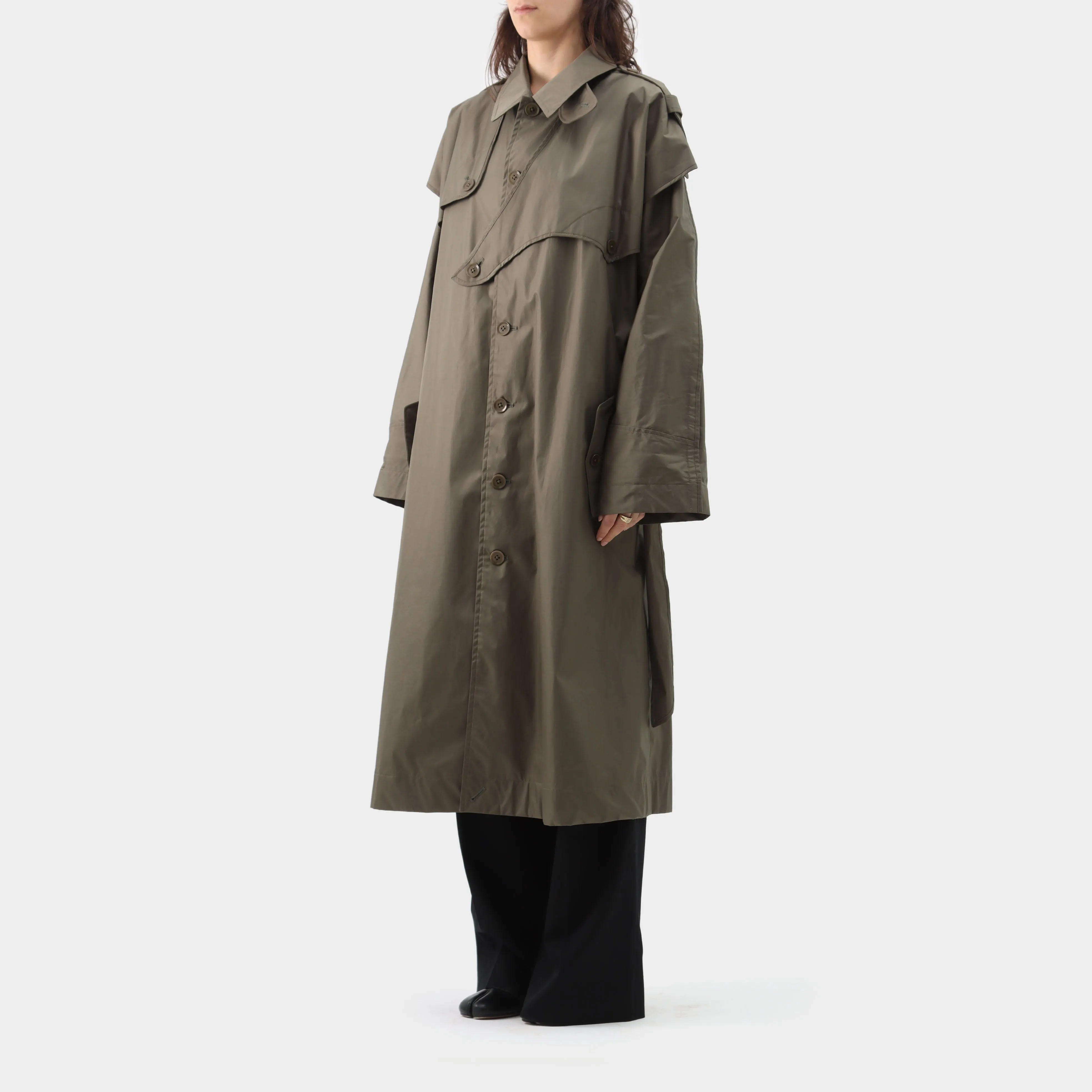 Yohji Yamamoto Pour Homme Wool Lined Trench Coat