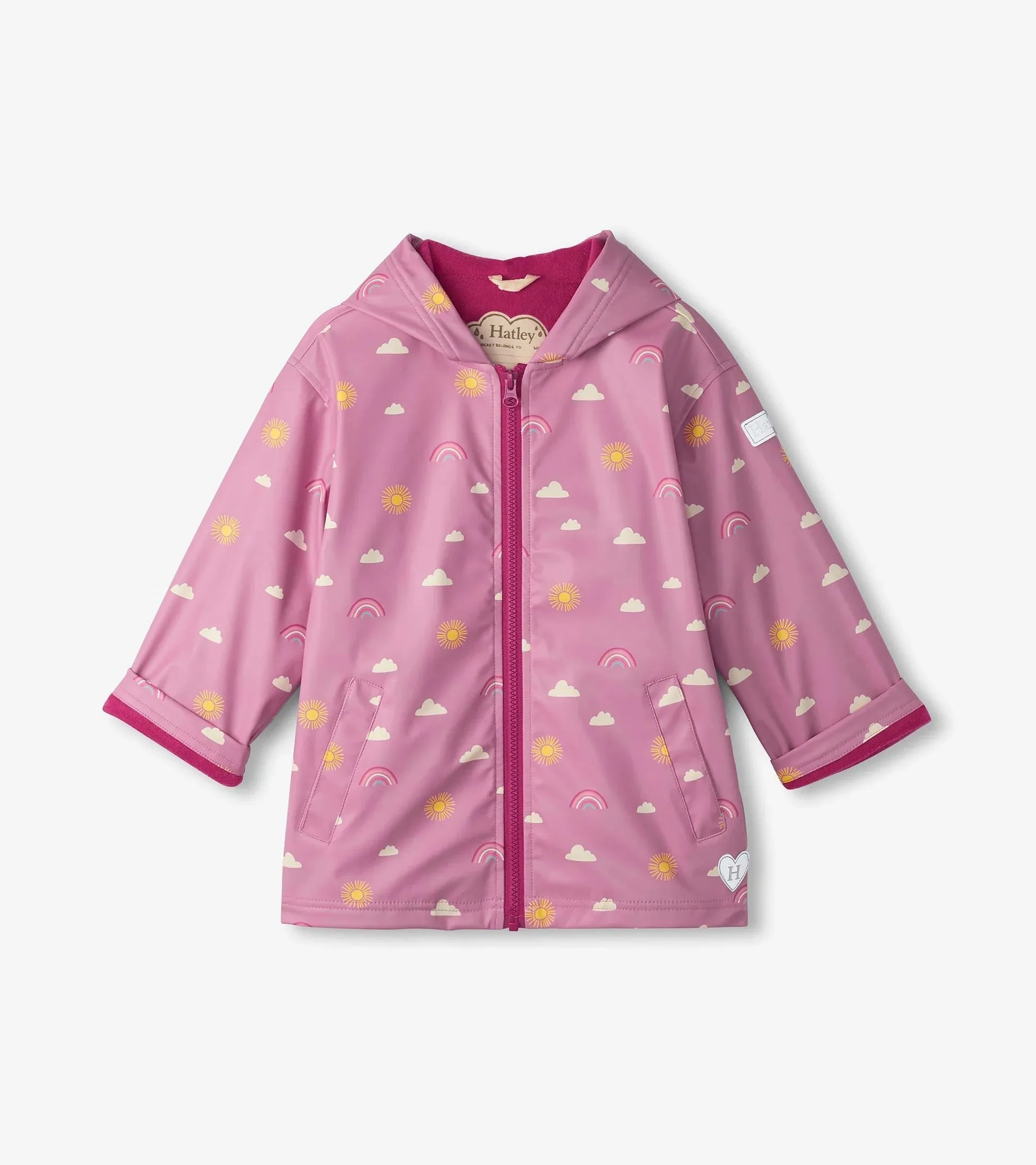 Zip Up Rain Jacket - Sun Charms